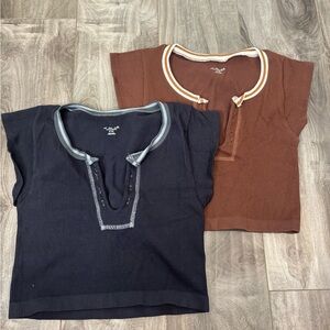 Urban outfitters Black and Brown Tops